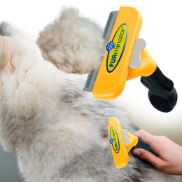 Фурминатор FURminator для длинношерстых больших собак и кошек, с кнопкой 10.16 см