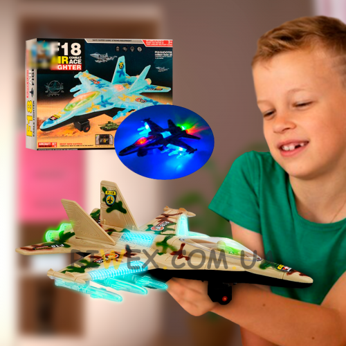 Игрушечный свето-звуковой самолет LXS10 (IGR24)