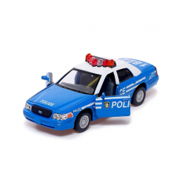 Инерционная машинка KINSMART KT5342AW Ford Crown Victoria Police 1:42, 12 см (IGR24)