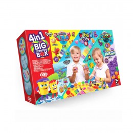Набір креативної творчості BIG CREATIVE BOX 4в1 Пісок+тісто+маса+пластилін Danko toys (IGR24)