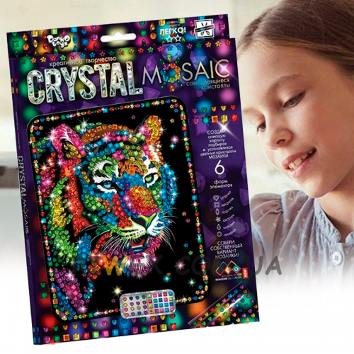 Творчий набір Мозаїка із кристалів "Crystal Mosaic" ДАНКО ТОЙС (IGR24)
