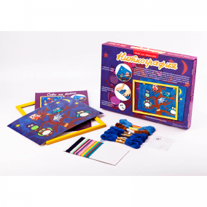 Творческий набор "Ниткография" с рисунком совы (IGR24) Творческий набор "Ниткография" с рисунком совы (IGR24)