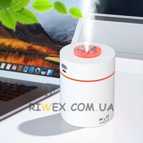 Ультразвуковий USB зволожувач Car Humidifier H2O 240 мл, Білий
