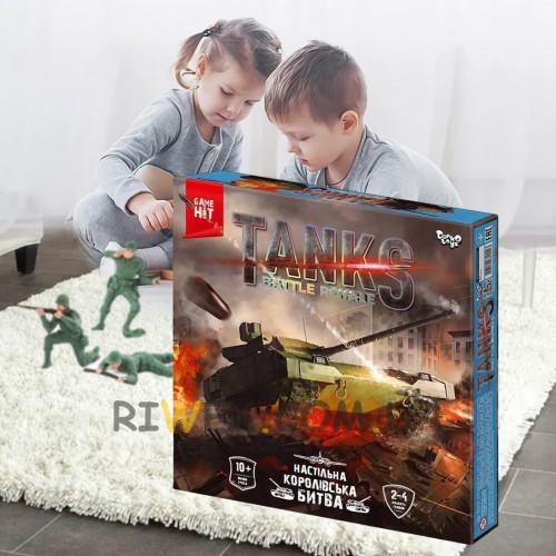 Настільна тактична гра Danks Toys Tanks Battle Royale для 2-4 чоловік, укр. (IGR24)