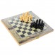 Набір настільних ігор 3 в 1 шахи, шашки, нарди дерев'яні 28ACD, кольори в асортименті (IGR24)