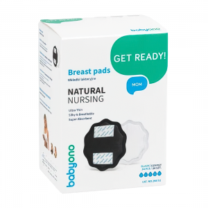 Лактационные прокладки Natural nursing Baby Ono 298/02, 24 шт., Черные (SB)