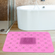 Массажный нескользящий коврик для душа, щетка для стоп Massage Bath mat Розовый (205)