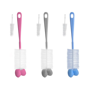 Ершики для бутылочек и сосок с губкой и мини-щеткой BabyOno 720 (SB) Ершики для бутылочек и сосок с губкой и мини-щеткой BabyOno 720 (SB)