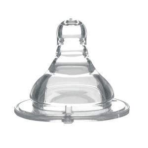 Силиконовая антиколиковая соска на бутылочки с широким отверстием, медленный поток BabyOno 1204 (SB)