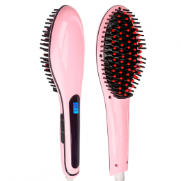 Електричний гребінець для випрямлення волосся з дисплеєм Hair Brush Straightening HQT-906 (В)