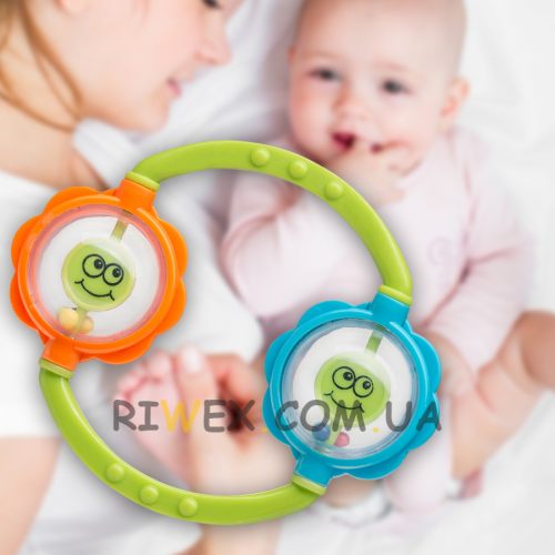 Развивающая погремушка для малышей Двойной Шар BabyOno 669 (SB)