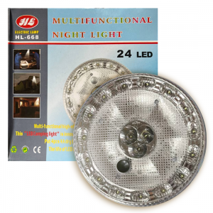 Портативний світлодіодний міні-світильник Multifunctional night light 24 led  HL-668