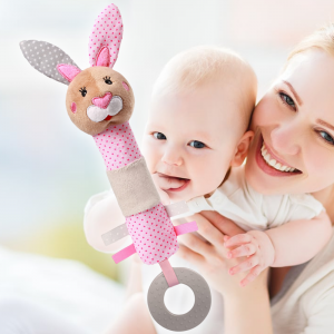 Игрушка с пищалкой BabyOno 621 Кролик Юлия, 9х24 см (SB)