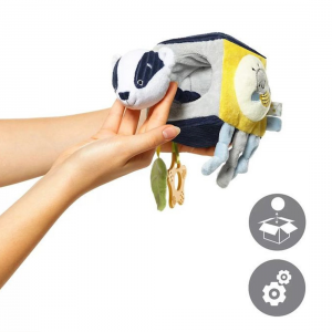 Розвиваючий м'який куб BabyOno 1434 Лісові друзі, 12x17x12 см (SB) Розвиваючий м'який куб BabyOno 1434 Лісові друзі, 12x17x12 см (SB)