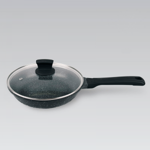 Сковорода с крышкой (диаметр 28 см) MR-1225-28 антипригарное покрытие Granite (235)