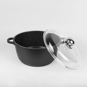 Каструля Maestro MR-4628С Cast литий алюміній, керамічне покриття Greblon Ceram, 5,8 л (235)