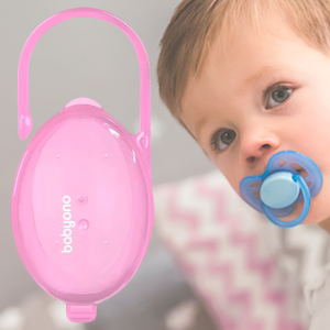 Футляр для зберігання пустушок напівпрозорий (рожевий) BabyOno 528/04 (SB)
