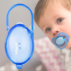 Футляр для хранения пустышек полупрозрачный (синий) BabyOno 528/01 (SB) Футляр для хранения пустышек полупрозрачный (синий) BabyOno 528/01 (SB)