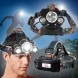 Налобный светодиодный фонарик аккумуляторный Headlight Police 2117-T6+2COB