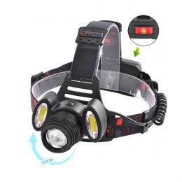 Налобний світлодіодний ліхтарик акумуляторний Headlight Police 2117-T6+2COB