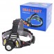 Налобний світлодіодний ліхтарик акумуляторний Headlight Police 2117-T6+2COB