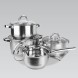 Набір посуду з нержавіючої сталі (9 предметів) MR-2021 Maestro (235)