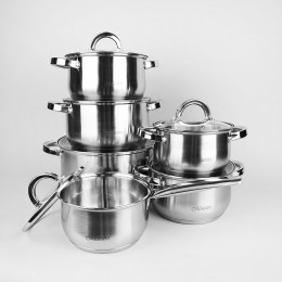 Набор посуды из нержавеющей стали (12 предметов) MR-2120-12 Maestro (235)