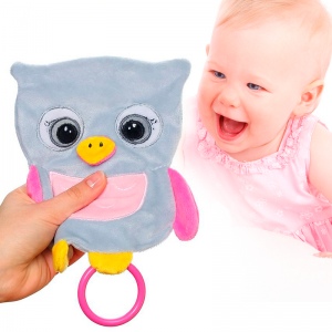 Іграшка-обіймашка з шарудінням "Сова Селестія" (18х17,5 см) BabyOno 446 (SB)