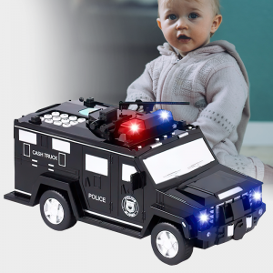Копилка-сейф в виде полицейской машины NBZ Cash Truck Black (509)