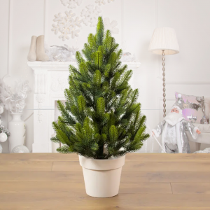 Елка искусственная в горшке литая Лапландская 0,7м, Весенняя Елка искусственная в горшке литая Лапландская 0,7м, Весенняя