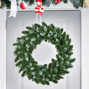 Великий св'ятковий декоративний вінок литий Смарагдовий діаметр 70 см Великий св'ятковий декоративний вінок литий Смарагдовий діаметр 70 см