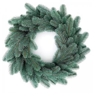 Різдвяний штучний вінок "Ковалевський", блакитний колір (діаметр 45 см) / 2024 Різдвяний штучний вінок "Ковалевський", блакитний колір (діаметр 45 см) / 2024