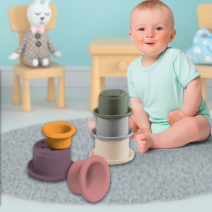 Силіконова іграшка, що розвиває BabyOno 1472 Чашка в чашці CUP INTO CUP (SB)