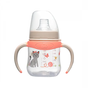 Пляшка поїлка з широкою горловиною NIP 35058 Система Actiflex + м'який носик 150 мл, Рожева (NIP)