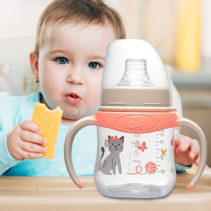 Пляшка поїлка з широкою горловиною NIP 35058 Система Actiflex + м'який носик 150 мл, Рожева (NIP)