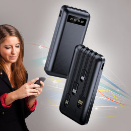 УМБ Extra Power Bank PB02 4 Wire (Type-C, lightning, Micro, USB) 20000 mAh