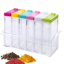 Кухонні контейнери для зберігання спецій Seasoning Set 6 шт.