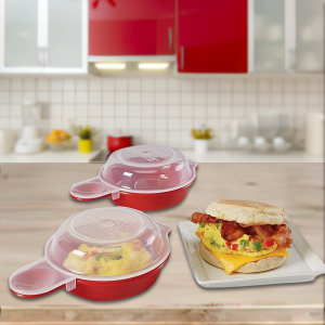 Форма для приготовления яиц в микроволновой печи Воздушная яичница Easy Eggwich, 2 шт. (626)