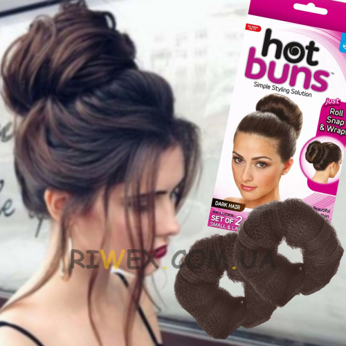 Валик для волосся Hot Buns для створення об'ємних зачісок (626)