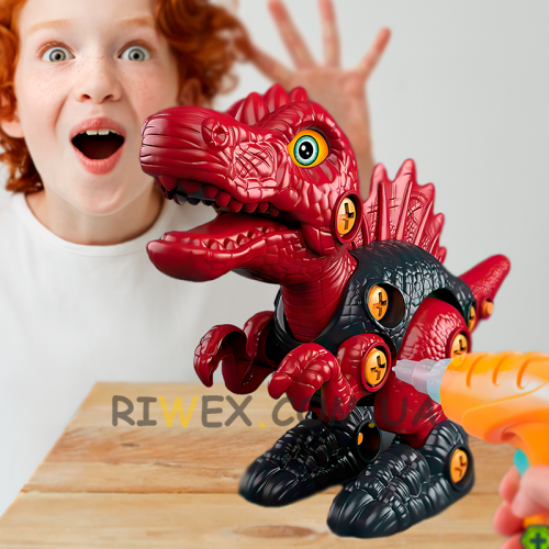 Игровой набор Собери 3D динозавра, конструктор на шурупах 3169-35 (IGR24)