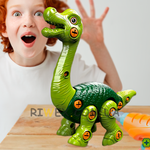 Ігровий набір Збери 3D динозавра, конструктор на шурупах 3169-36 (IGR24)