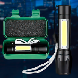 Акумуляторний ручний ліхтарик з кейсом для зберігання MX511S-COB Usb Charge (АМ-13)