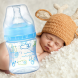 Бутылочка антиколиковая Babyono 402/02 с широким горлом, 0+ мес., 120 мл, голубой (SB)