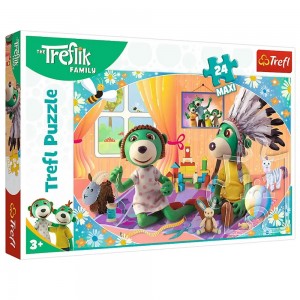 Пазлы MAXI Trefl 14319 Давайте играть вместе: Семья Трефликов, 24 элм. (SB)