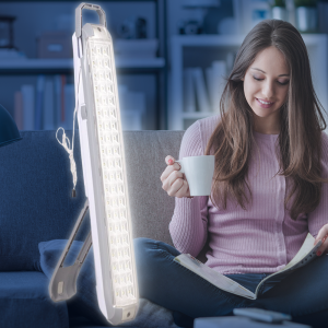 Акумуляторний світлодіодний ліхтар Piranha 21125 60 smd LED 2400 mah, Білий