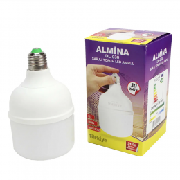 Аварійна акумуляторна лампочка Almina DL-030 LED 30 Вт