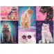 Пазли розвиваючі Trefl 10581 Неонові малюнки: Супер коти, 1000 елм. (SB)