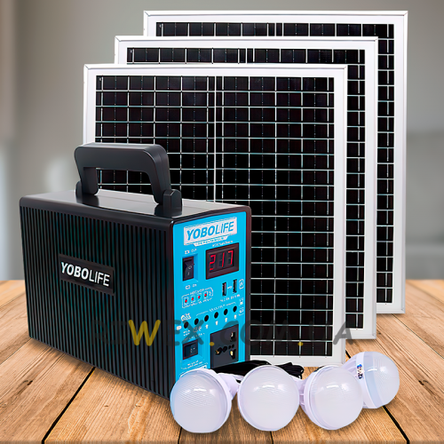 Портативна електростанція YOBOlife LM-9300 300W/220V + 3 сонячні панелі