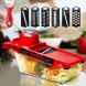 Тертка-овочерізка Mandoline Slicer 6в1 з контейнером, 6 насадок + овочечистка