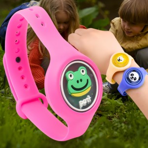 Антимоскітний браслет у вигляді наручного годинника з капсулою та підсвіткою P1 (капсула не обирається) Рожевий